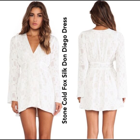 Stone Cold Fox Don Diego Silk Dress - Picture 1 of 5